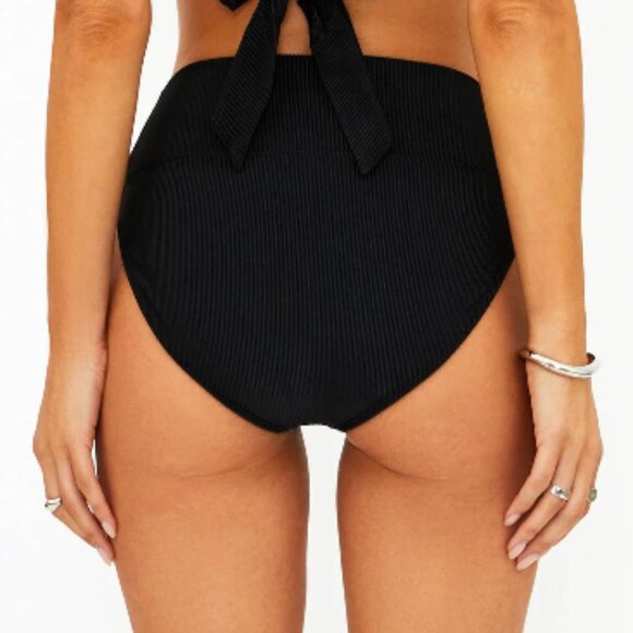 Beach Riot Core Collection Highway Bottom Full Coverage Black Size Medium - Picture 3 of 7